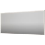 Sanibell Ink SP19 speil med lys, dimbar, duggfri, matt hvit, 180x80 cm