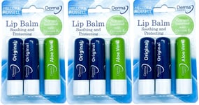 Derma Intensive Lip Balm 3 Pack Original Aloe Vera x 3