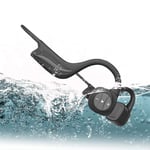AQUYY Bone Conduction Bluetooth Headphone Built-In 8G Memory, IPX8 Waterproof Wireless Swimming Headset, MP3 Music Player, Sports Bluetooth Open-Ear Earphone, For Running Jogging Cycling Gym Workout