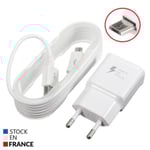 3A laddare för Doro Liberto 810 + mikro-USB-kabel - Ultrasnabb och kraftfull 3A-laddare + mikro-USB-kabel Vit