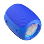 Haut-Parleur Bluetooth sans Fil 20W Caisson de Basses Portable HiFi Basse Lourde Radio FM Carte TF IPX6 étanche,Bleu
