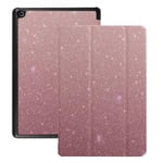 Sleeve For Fire Hd 8 Tablet Rose Gold Glitter Sequins Fire Tablet Hd 8 Case (2018 2017 2016 Release,8th/7th/6th Generation) With Auto Wake/sleep
