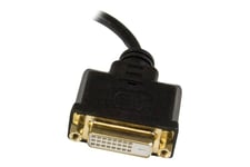 StarTech.com 8in Micro HDMI to DVI-D Adapter M/F - 8in Micro HDMI to DVI Cable - Connect a Micro HDMI phone or laptop to a DVI-D display (HDDDVIMF8IN) - videoadapter - HDMI / DVI - 20.3 cm