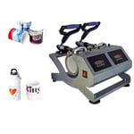 Sublimation Mug Heat Press Machine Double Station Twin 2 in 1 Bluewave CH1902 for Mugs Bottles Printing