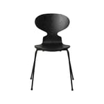 Fritz Hansen Myran 3101 stol svart, målad ask, svart stativ