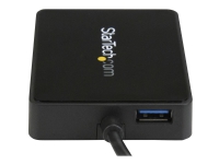 StarTech.com USB-C till dubbel Gigabit Ethernet-adapter med USB-port (Type-A) - Nätverksadapter - USB-C - Gigabit Ethernet x 2 + USB 3.0 - för P/N: TB33A1C