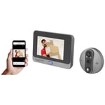 Interphone vidéo ip Wi-Fi Caméra, Station intérieure vidéo gris - Sygonix