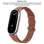 Canvas PU Leather Sports Watch Strap Replacement Wristband Fit For Mi Band C GGM