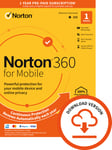 Norton 360 for Mobile Antivirus 2024 1 Device 1 Year VPN 5 minute EMAIL delivery