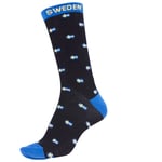 Nordic Souvenir Flagga Sweden Småmönstrad Strumpor Blå/Gul 40-45