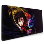 Code Geass Large Gaming Mouse Pad (35.43 X 15.75X 0.12inch) Extended Ergonomic for Computers Thick Keyboard Mouse Mat Non-Slip Rubber Base Mousepad