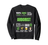 Arborist Profession Job Label Skills Coffee Whiskey Sweatshirt