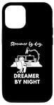 Coque pour iPhone 15 Pro Streamer le jour, rêveur la nuit