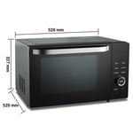 34L Pull Open Door Microwave Oven Convection and Grill 6 Microwave Power Levels