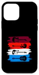 iPhone 12 mini Electric And Acoustic Guitars Within Paint Brush Strokes Case