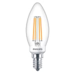 PHILIPS Dimbar kronlampa LED WarmGlow E14 3,4 W 470 lm