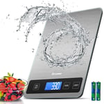Drcowu Large Kitchen Food Scales, Digital Weighing Scale for Baking and Cooking,