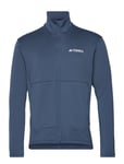 Terrex Multi Light Fleece Full-Zip Jacket Sport Sweat-shirts & Hoodies Fleeces & Midlayers Blue Adidas Terrex