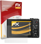 atFoliX 3x Screen Protection Film for Sony DSC-HX99 matt&shockproof