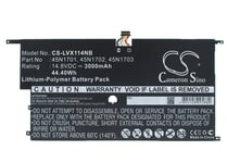 Batteri till Notebook, Bärbar dator för Lenovo ThinkPad X1 Carbon 14, 20A7, 20A8 m.fl.