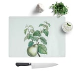 Pear Fruit by Pierre-Joseph Redoute Toughened Glass Chopping Board Kitchen Worktop Saver Non-Slip, 39 x 28.5 cm