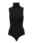 Viscose String Body Tops T-shirts & Tops Bodies Black Wolford