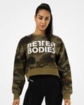Better Bodies Chelsea sweater Dark Green Camo - XS