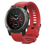 26mm Garmin Fenix 5X / 5X Plus / Fenix 3 / 3 HR silicone watch band - Red