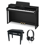 Casio Pakke: AP-550 BK, pianokrakk og hodetelefoner