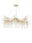 Laura Ashley Willow Crystal Grande Ceiling Light, Champagne