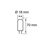 Paulmann 2-kantainen LED-lamppu G9 5W 2700K 3 kpl