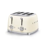 Smeg 50s Retro-Style 4 Slice Toaster in Cream