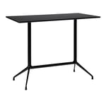 HAY - About a Table AAT10 High - Black Base - Black Linoleum - 160x80x105 cm