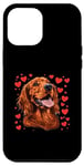 iPhone 13 Pro Max Irish Setter Hearts Dog Breed Graphic Case