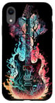 Coque pour iPhone XR Guitare électrique Band Rock Design : résonance de la forêt de feu
