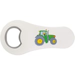 Azeeda 'Green Tractor' Bottle Opener Fridge Magnet (BO00042051)