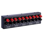 Yebobo 1 in and 4 Out Amplifier and Sound Audio Source Signal Distributor Panel Single Audio Input for Audio Accessories