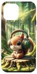 iPhone 12 Pro Max Kawaii Squirrel Headphones: The Squirrel's Rhythm Case