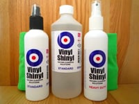 Vinyl Shinyl Record Cleaning Kit - Standard + Heavy Duty Formula with Cloth