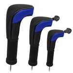 Golfklubbhuvudskydd för UT, fairway wood, driver 3-pack Blå