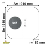 Spalock Kvadratiskt | Grått | 111147