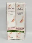 ClaRose Hyaluronic Acid Anti-ageing Eye Cream | 100% Natural Rose Oil 2 X 30ml
