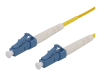 DELTACO - Nätverkskabel - LC/UPC enkelläge (hane) till LC/UPC enkelläge (hane) - 4 m - fiberoptisk - 9 / 125 mikrometer - OS2