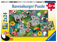 Ravensburger - Puzzle Enfant - Puzzles 2x24 p - Koalas et paresseux - Dès 4 ans - 05183