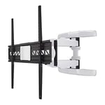 Hama 118626 Premium Full Motion TV wall bracket (tiltable, swivelling, for televisions from 46 to 90 inches, VESA up to 800x600, max. 75 kg), black/white, 5.5 cm*91.2 cm*63.0 cm
