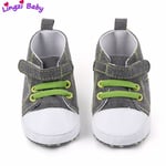 Baby Cartoon Dinosaur Velcro Non-slip Soft Sole Toddler Shoes Grey 6-9 Months