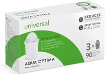 3 x Universal Filter Cartridges to fit Brita Classic Water Filter Jugs, White
