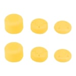 6PCS Capuchons de bouton de protection en silicone anti-dérapant pour Joystick Switch Lite (jaune) SURENHAP