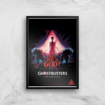 Ghostbusters Are You A God? Giclee Art Print - A3 - Black Frame