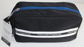 Calvin Klein Fragrances Black with Blue Zip Toiletry Wash Bag Men *New In Pack*